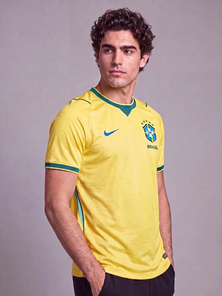 Camisa Torcedor Seleção Brasil Amarela I 26/27